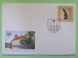 United Nations (Wien) 2006 Special Cancel On Cover - Aquatic Plants Cancel - Music Instrument Horn Botswana - Lettres & Documents