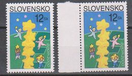 Europa Cept 2000 Slovakia 1 Normal Stamp + 1 Phosphor Stamp ** Mnh (38293) - 2000