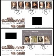 GROSSBRITANNIEN GRANDE BRETAGNE GB 2011 House Hanover Set 6v FDC SG 3223-28+MS3229 MI 3144-49+B69 YV 3536-41+F88 - 2011-2020 Decimal Issues