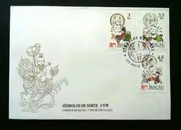 Macao Macau China Fortune Symbol 1994 (stamp FDC) - Brieven En Documenten