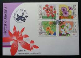 Macau Macao China Gardens And Flowers 1991 Flora Flower (stamp FDC) - Brieven En Documenten