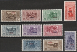 PATMO – 369 * 1933 – Garibaldi N. 17/26. MH - Egeo (Patmo)