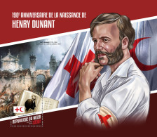 NIGER 2018 MNH** Henry Dunant 190th Birthday Red Cross S/S - OFFICIAL ISSUE - DH1814 - Henry Dunant