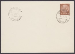 PP 122 , Propaganda-Stempel "Braunschweig", Messeplatz, 6.8.39 - Enteros Postales Privados