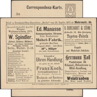 Poste Privée De Berlin 1873. Carte Avec Annonces. Expositions Universelles De Londres 1862, Paris 1867 Et Vienne 1873 - 1862 – London (United Kingdom)