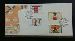 Hong Kong China Historical Chinese Costumes 1987 Traditional Costume Attire Cloth (stamp FDC) - Covers & Documents