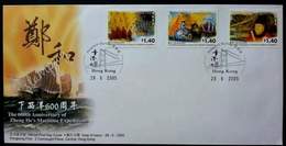 Hong Kong China The 600th Anniversary Of Zheng He Maritime Expedition 2005 (stamp FDC) - Brieven En Documenten