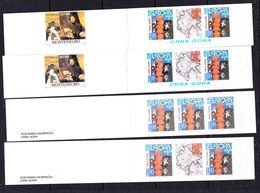 Europa Cept 2000 Montenegro/Serbia Normal Stamp (2 Booklet Strip 2v+label + Strip 3v)  ** Mnh (38308) PRIVATE ISSUE - 2000