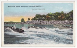 SAVANNAH GA, Thunderbolt, Boat Racing Scene,  C1920s Vintage Old Postcard - Savannah