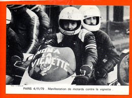 PARIS - Manifestation De Motards Contre La Vignette - 4/11/79 - Demonstrationen