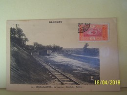 ABJARA-LAGUNE (BENIN) DAHOMEY. LE TRAMWAY. - Benin