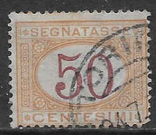 Italia Italy 1870 Regno Segnatasse C50 Ocra E Carminio Sa N.S9 US - Portomarken