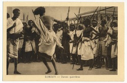 CPA - DJIBOUTI - Danses Guerrières - Djibouti