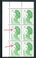 France - N° 2423 - 1 Exemplaire Antenne Au Front + 1 Exemplaire Cicatrice Au Front Dans Un Bloc 6 , Neufs ** - Ref VJ145 - Unused Stamps