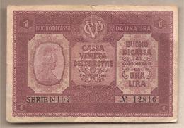 Italia - Buono Di Cassa Da 1 Lira Circolato P-M4 - 1915 - Occupation Autrichienne De Venezia