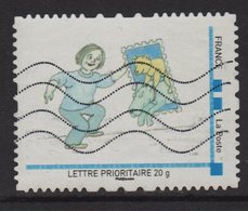 Timbre Personnalise Oblitere - Lettre Prioritaire 20g - Collectionnez Les Timbres - Oblitérés