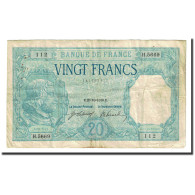 France, 20 Francs, 20 F 1916-1919 ''Bayard'', 1918-10-25, TB+, Fayette:11.3 - 20 F 1916-1919 ''Bayard''