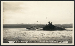 425 ARGENTINA: Ship "Monte Cervantes" Wreck Near Ushuaia, Fot. Kolhmann, Ed. Bourquin, Us - Argentina