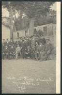 1207 ITALY: Group Of Men Of Santa Margherita, Real Photo PC Dated 18 October 1911, VF Qual - Autres & Non Classés