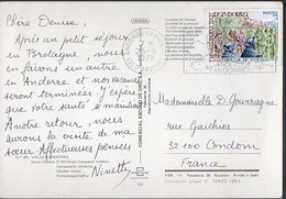 Timbre Andorre1.20 TRIBUNAL DE VISURA     Oblitéré Sur CPSM  1978  (PPP8404) - Brieven En Documenten