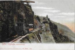 ARTH-RIGIBAHN → Dampfzug In Der Kräbelwand, Ca.1910 - Arth