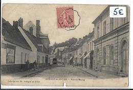 AUBIGNY EN ARTOIS Rue Du Bourg Rare Sur DELCAMPE CONVOYEUR ETAPLES ++1907 - Aubigny En Artois