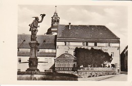 AK Höhenluftkurort Lauenstein Im Erzgebirge - Falkenbrunnen Mit Fremdenhof Goldener Löwe (34251) - Lauenstein