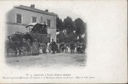 CP 4 Arrivée Saint Péray Ardèche Oeuvre Municipale Lyonnaise Des Enfants à La Montagne Caisse écoles Hôtel De Ville Lyon - Saint Péray