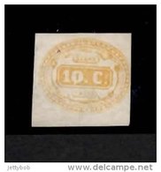 ITALY 10c Yellow Postage Due 1863 Unused No Gum - Portomarken
