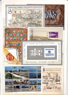 ISRAEL  : 13 Blocs Feuillets    Cote 219 Euros   Neuf XX - Used Stamps (with Tabs)