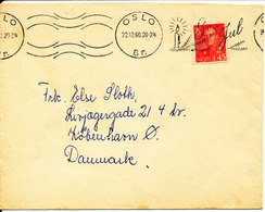 Norway Cover Sent To Denmark Oslo 22-12-1960 God Jul - Lettres & Documents