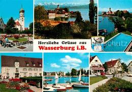 72857381 Wasserburg Bodensee Kirche Schloss Schwimmbad Sparkasse Bootshafen Orts - Wasserburg (Bodensee)