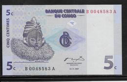 Congo - 5 Centimes - Pick N°81 - NEUF - Repubblica Democratica Del Congo & Zaire