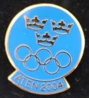 JEUX OLYMPIQUES - ATHEN 2004 - COMITE SUEDOIS - SVERIGE - COURONNES -                          (ROSE) - Olympic Games