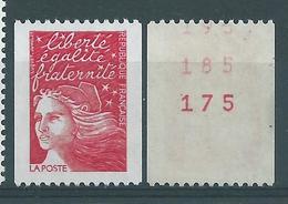 [23] Variété : N° 3084 Marianne De Luquet Type I Triple Numéro Au Verso + Normal ** - Unused Stamps