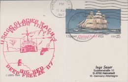 USA 1987 Ship Glacier / Follow The Big Red / Operation Deep Freeze Postal Stationery Ca 12 May 1987 (38464) - Navires & Brise-glace