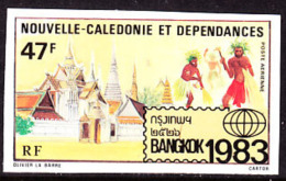 New Caledonia (1983) Imperforate. Bangkok 1983 Exhibition. Scott No C189, Yvert No PA232. - Sin Dentar, Pruebas De Impresión Y Variedades