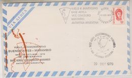 Argentina 1979 Vuelo Commemorativo Buenos Aires - Base Marambio 29 Oct 1979 Cover (38499) - Polar Flights