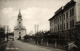 T2/T3 1931 Szolnok, Vártemplom Római Katolikus Templom, M. K. Pénzügy?ri Laktanya (EK) - Ohne Zuordnung