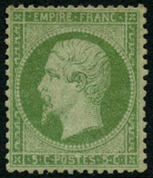 * N°20 5c Vert - TB - 1862 Napoleon III