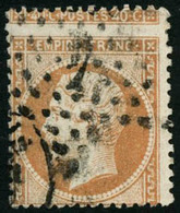 Oblit. N°23 40c Orange, Superbe Variété De Piquage - TB - 1862 Napoleon III