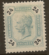 AUSTRIA 1891 24k Blue SG 93 HM #AJV27 - Ungebraucht