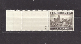 Bohemia & Moravia Böhmen Und Mähren 1940 MNH ** Mi 61 Zf Sc 48 Städte II, Cities And Castles II. Bogenrand, Zierfeld - Ungebraucht