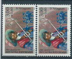 [23] Variété : N° 3117 D'Artagnan Fond Brun Au Lieu De Brun-rose + Normal ** - Unused Stamps