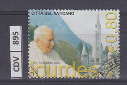 VATICANO  2005	Viaggi Giovanni Paolo II 0,80 Usato - Oblitérés