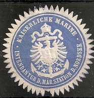 Germany Navy Ship Sticker For Envelopes Of The German Kaiser Fleet - Sonstige & Ohne Zuordnung