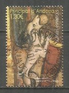 Animaux Dans L'Art. Le Chien De Saint Christophe D'Anyos, Un Timbre Nouveau Oblitéré, 1 ère Qualité, (haute Faciale) - Used Stamps