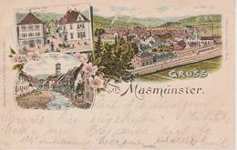 68 - MASEVAUX - LITHO 3 VUES - Masevaux