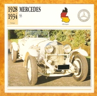 1928 ALLEMAGNE VIEILLE VOITURE MERCEDES  SS - GERMANY OLD CAR - ALEMANIA VIEJO COCHE - DEUTSCHLAND ALTES AUTO - Autos