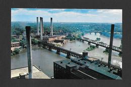 ROCKFORD -  ILLINOIS - ROCK RIVER AND PART OF INDUSTRIAL AREA - BRIDGE ( PONT ) PUB. BY COLOR VIEW - Rockford